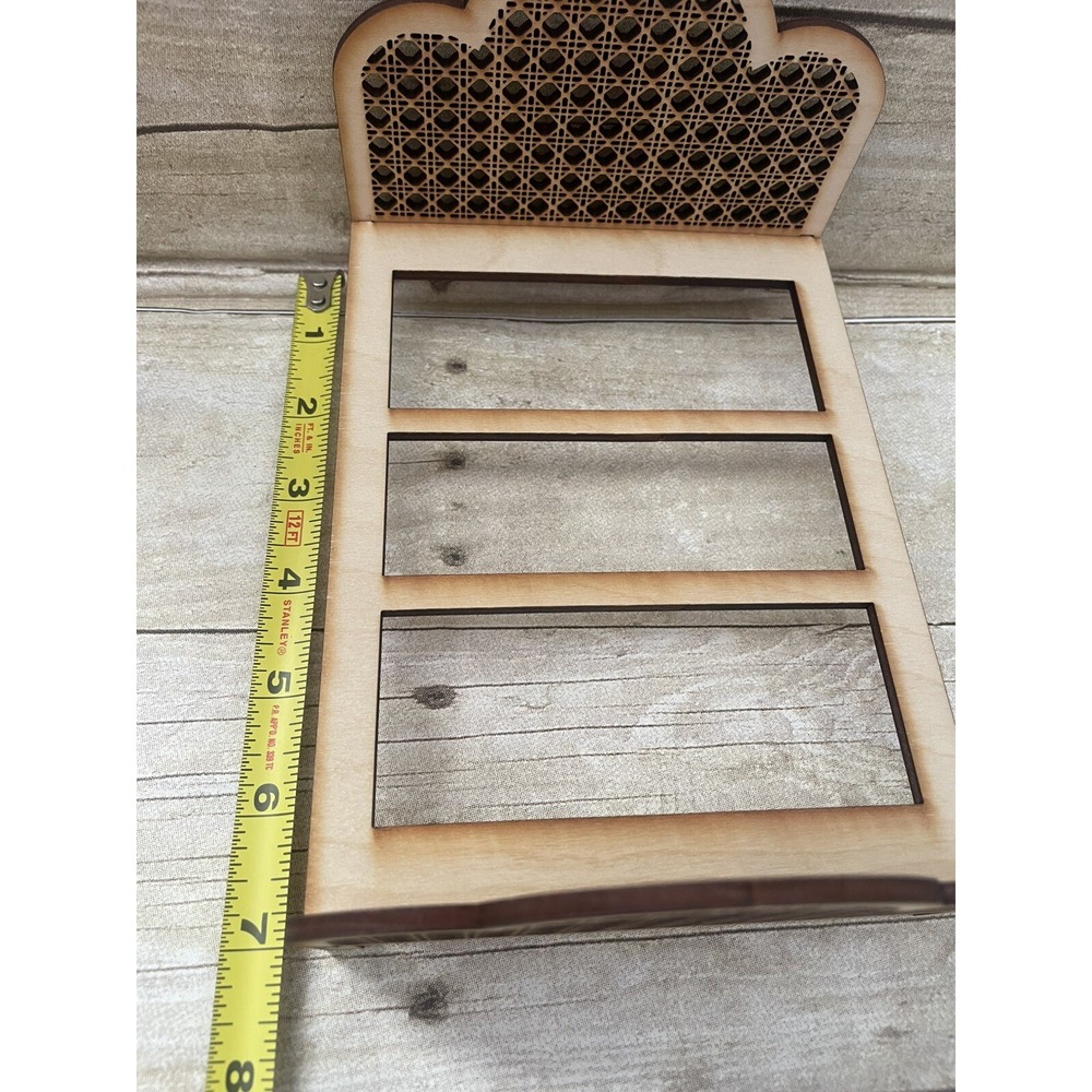 1:12 Scale Dollhouse Miniatures Mini Furniture Bed Wooden Decor, New, Boho Ratan - Picture 3 of 6